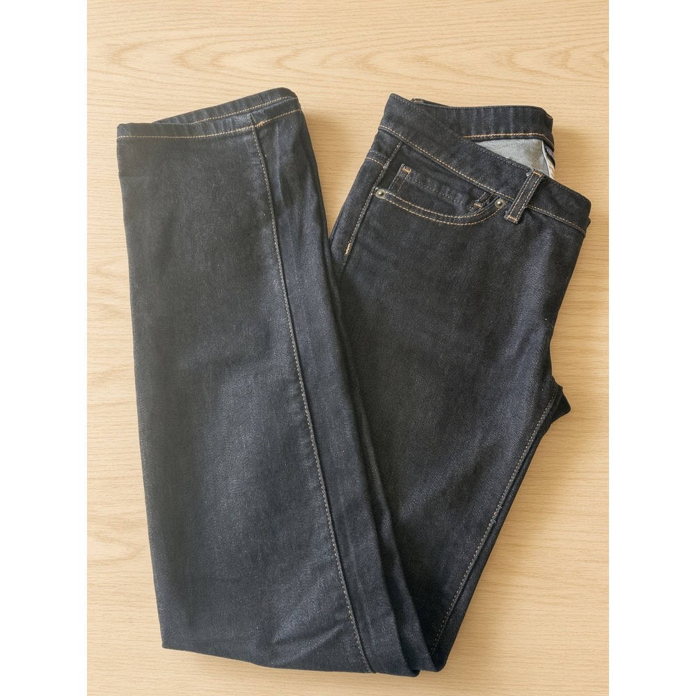 Patagonia Womens 26 Dark Indigo Organic Cotton Stretch Straight Leg Jeans